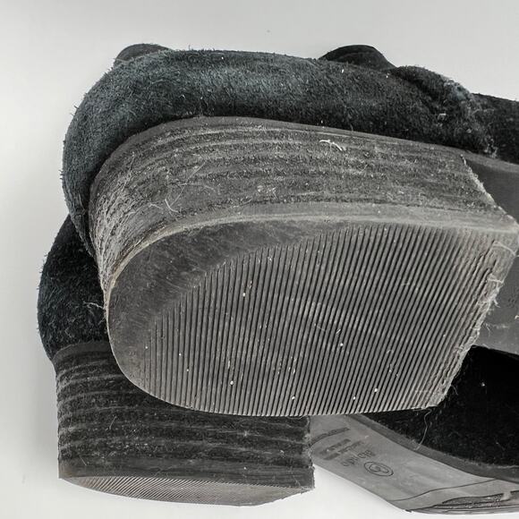 Blondo Ingrid Ankle Bootie Waterproof Size 10M Black Suede Leather B5911 Lined - Picture 7 of 10